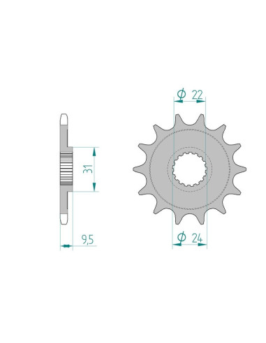Kit chaine AFAM acier SUZUKI RMX-Z 450 L0,L1,L2,L3 pas 520 2010 à 2013