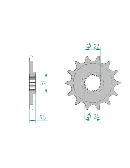 Kit chaine AFAM acier SUZUKI RMX-Z 450 L0,L1,L2,L3 pas 520 2010 à 2013