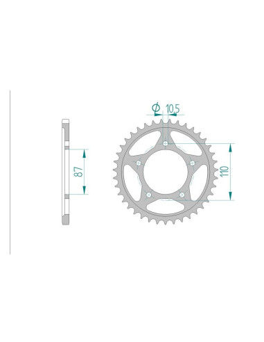 Kit chaine AFAM acier SUZUKI GS 500 E R,S,T,V,W,X,Y,K1,K2,K3,K4,K5,K6,K7 pas 520 1994 à 2007