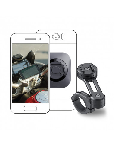 Pack complet SP-CONNECT Moto Bundle fixé sur guidon universel