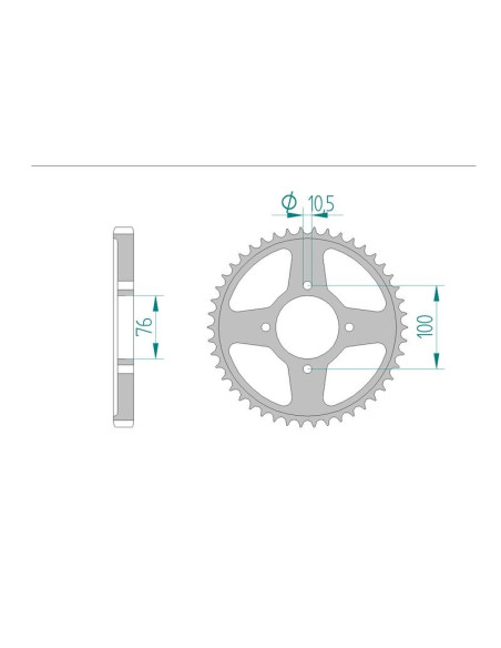 Kit chaine AFAM acier SUZUKI GSX 600 F F,G,H,J pas 530 1985 à 1988