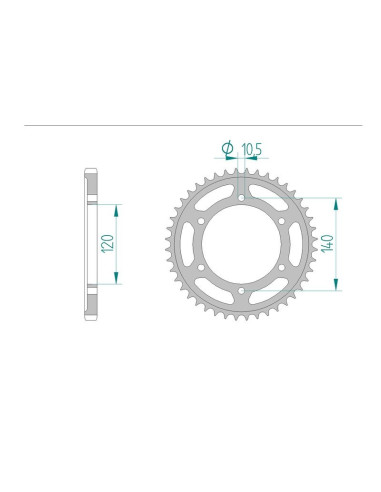 Kit chaine AFAM acier SUZUKI GSX-R 600 W,X,Y pas 525 1998 à 2000