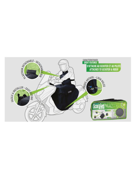 Tablier scooter universel OXFORD noir