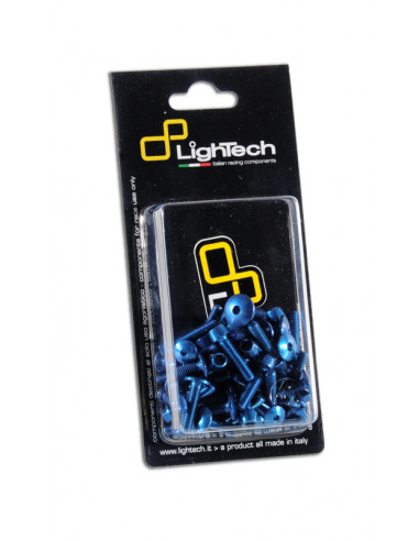 Kit vis de cadre LIGHTECH bleu alu (14 pièces) BMW S1000RR