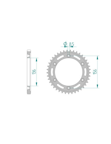 Kit chaine AFAM acier SUZUKI XF 650 V,W,X,Y,K1,K2 FREEWIND pas 525 1997 à 2002