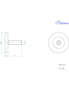 Vis LIGHTECH M6 X 20 Type 1007 Ergal rouge à l'unité