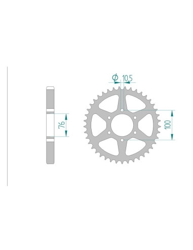 Kit chaine AFAM acier SUZUKI GSX 1100 D,ED,ESD,EXD,XD pas 630 1983 à 1983