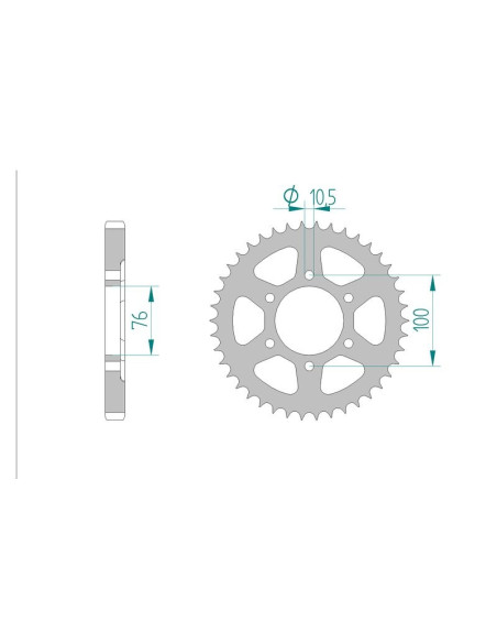Kit chaine AFAM acier SUZUKI GSX-R 1100 W S,T,V,W pas 532 1995 à 1998
