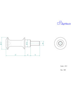 Vis LIGHTECH M6 X 21 Type 1011 Ergal argent à l'unité