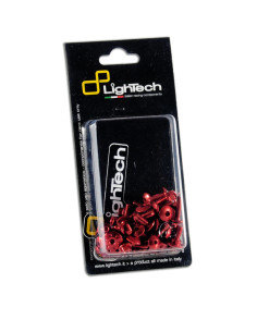 Kit vis moteur LIGHTECH rouge alu (35 pièces) Honda Cbr600Rr