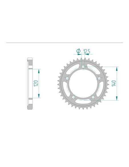 Kit chaine AFAM acier SUZUKI GSX 1400 K1,K2,K3,K4,K5,K6,K7 pas 530 2001 à 2007