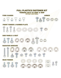 Kit vis complet de plastiques Bolt Yamaha YZ250/450-F