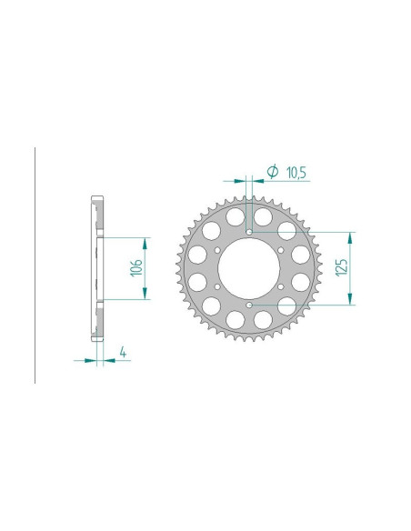 Kit chaine AFAM acier TRIUMPH 675 DAYTONA RACING pas 520 2006 à 2013