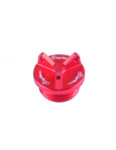 Bouchon de carter d'huile LIGHTECH 3 trous rouge M24 x 2