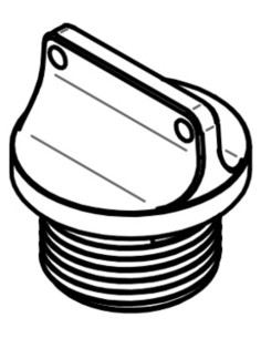 Bouchon de carter d'huile LIGHTECH 2 trous rouge M26 x 3 2