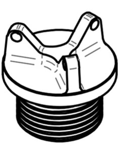 Bouchon carter d'huile LIGHTECH M30 x 1,5 (3 trous) noir Kawasaki Z800 2