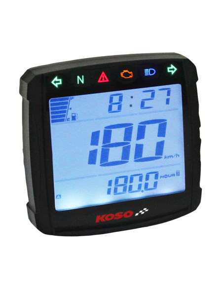 Compteur digital KOSO XR-S 01 mutlifonctions universel