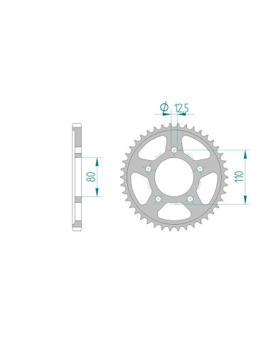Kit chaine AFAM acier TRIUMPH 800 BONNEVILLE AMERICA pas 525 2002 à 2002