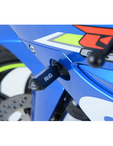 Adaptateurs de clignotants avant R&G RACING noir Suzuki GSXR-1000