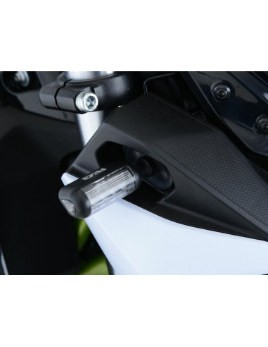 Adaptateur micro clignotant R&G RACING noir Kawasaki