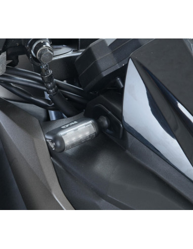 Adaptateur micro clignotant R&G RACING noir Kawasaki