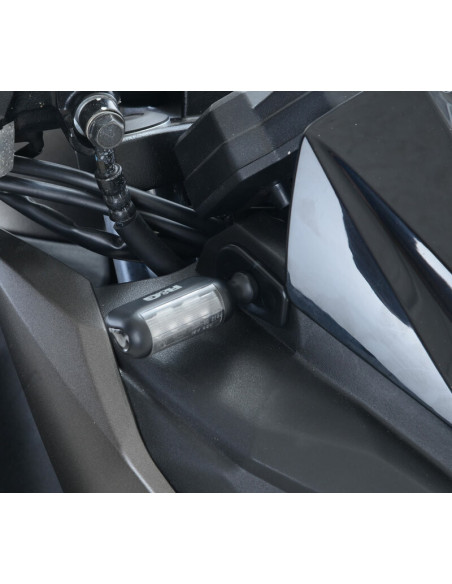 Adaptateur micro clignotant R&G RACING noir Kawasaki
