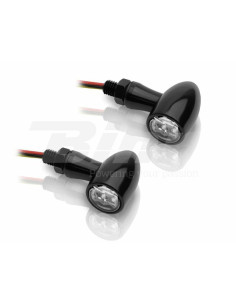 Clignotants LED V-PARTS 12V alu noir 2