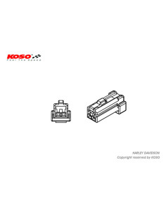Adaptateur clignotant KOSO Harley Davidson 2