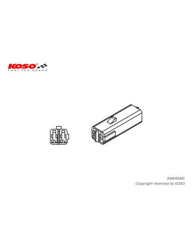 Adaptateur clignotant KOSO Kawasaki
