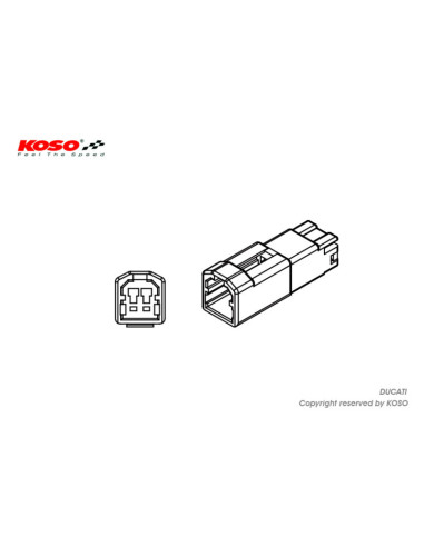 Adaptateur clignotant KOSO Ducati