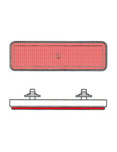 Catadioptre V PARTS rectangulaire rouge