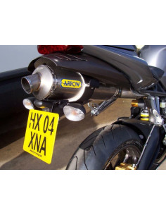 Support de plaque R&G RACING noir Triumph Daytona 675