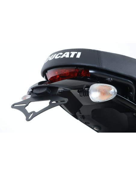 Support de plaque R&G RACING noir Ducati Scrambler Sixty2