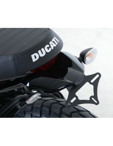 Support de plaque R&G RACING noir Ducati Scrambler Sixty2