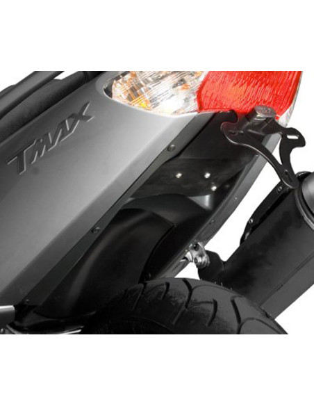 Support de plaque R&G RACING noir avec passage de roue Yamaha T-Max 500