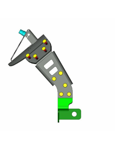 Support de plaque ACCESS DESIGN ''ras de roue'' noir Yamaha XSR900