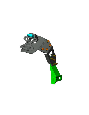 Support de plaque ACCESS DESIGN ''ras de roue''  noir Yamaha XJR1300