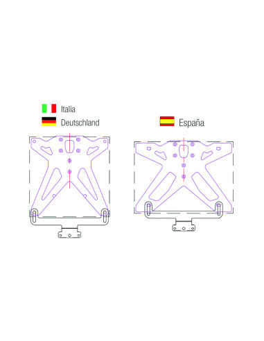 Catadioptre LIGHTECH support horizontale