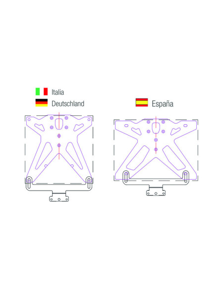 Catadioptre LIGHTECH support horizontale