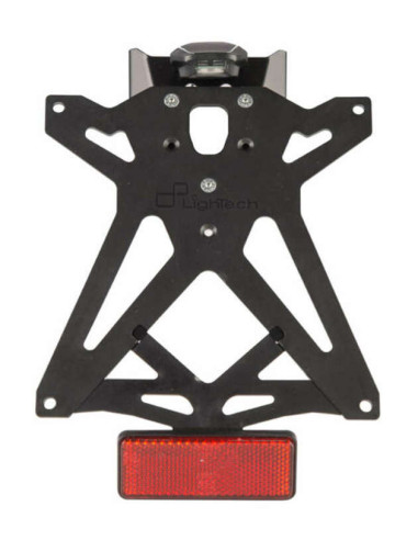 Support de plaque réglable LIGHTECH noir Honda X-Adv