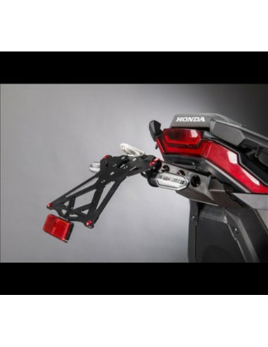 Support de plaque réglable LIGHTECH noir Honda X-Adv