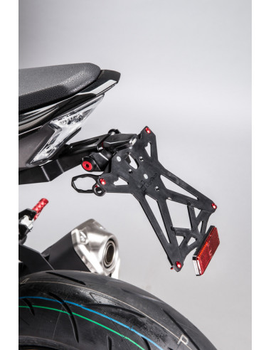 Support de plaque LIGHTECH noir Kawasaki Z900