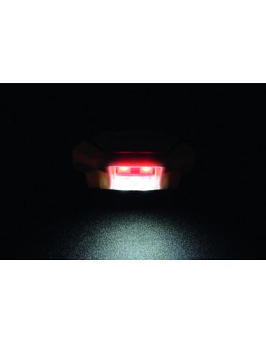 Eclairage de plaque LED LIGHTECH Python couvercle noir entraxe 26mm