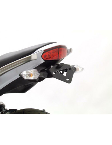 Support de plaque R&G RACING noir Kawasaki ER-6 F/N