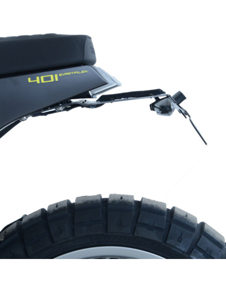 Support de plaque R&G RACING noir Husqvarna 401 Vitpilen/Svartpilen