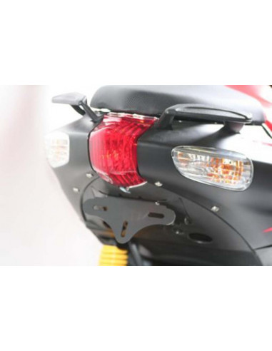 Support de plaque R&G RACING noir Aprilia SR50