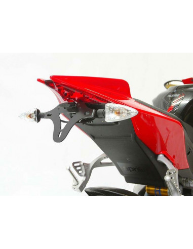 Support de plaque R&G RACING noir Aprilia