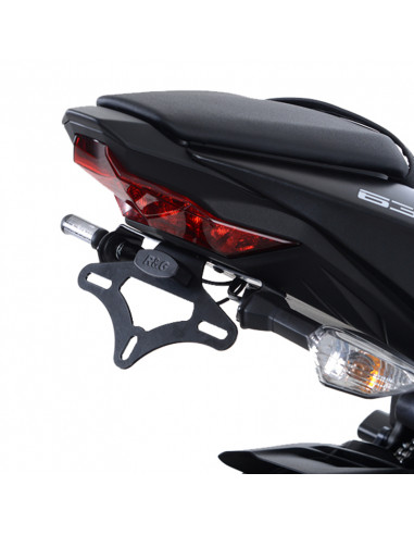 Support de plaque R&G RACING noir Kawasaki ZX636