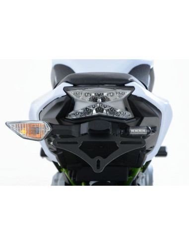 Support de plaque R&G RACING noir Kawasaki Z650