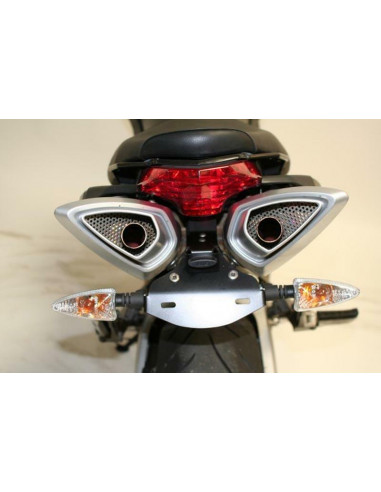 Support de plaque R&G RACING noir Aprilia Shiver 750